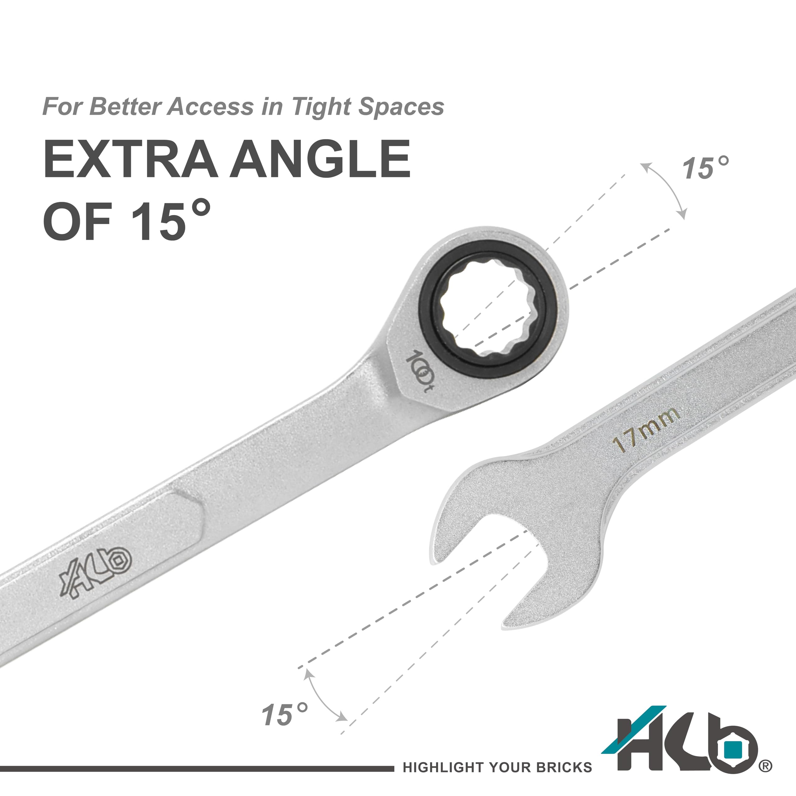 100-tooth Ratchet Wrench