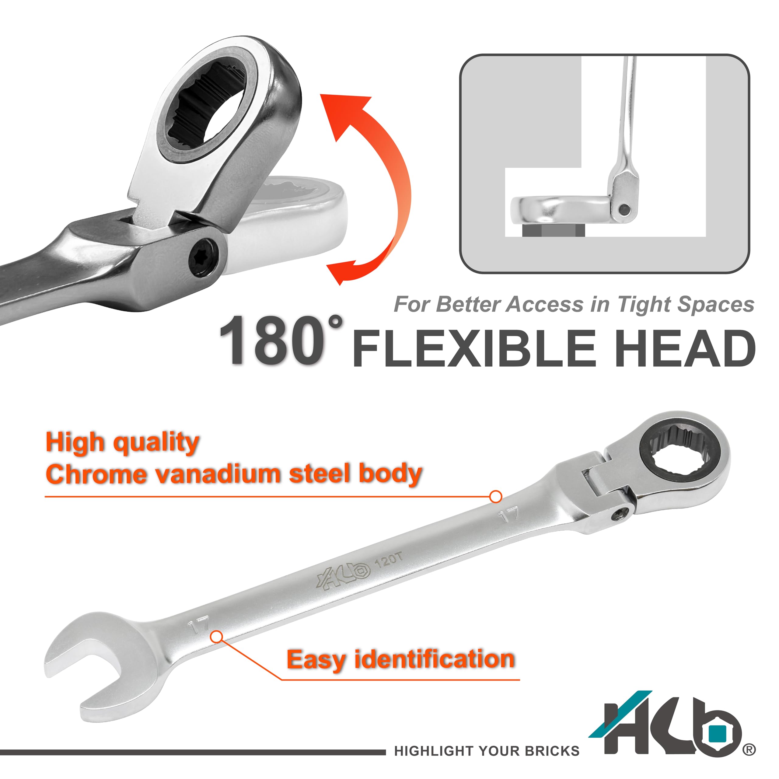 Flex Head Ratchet Wrench