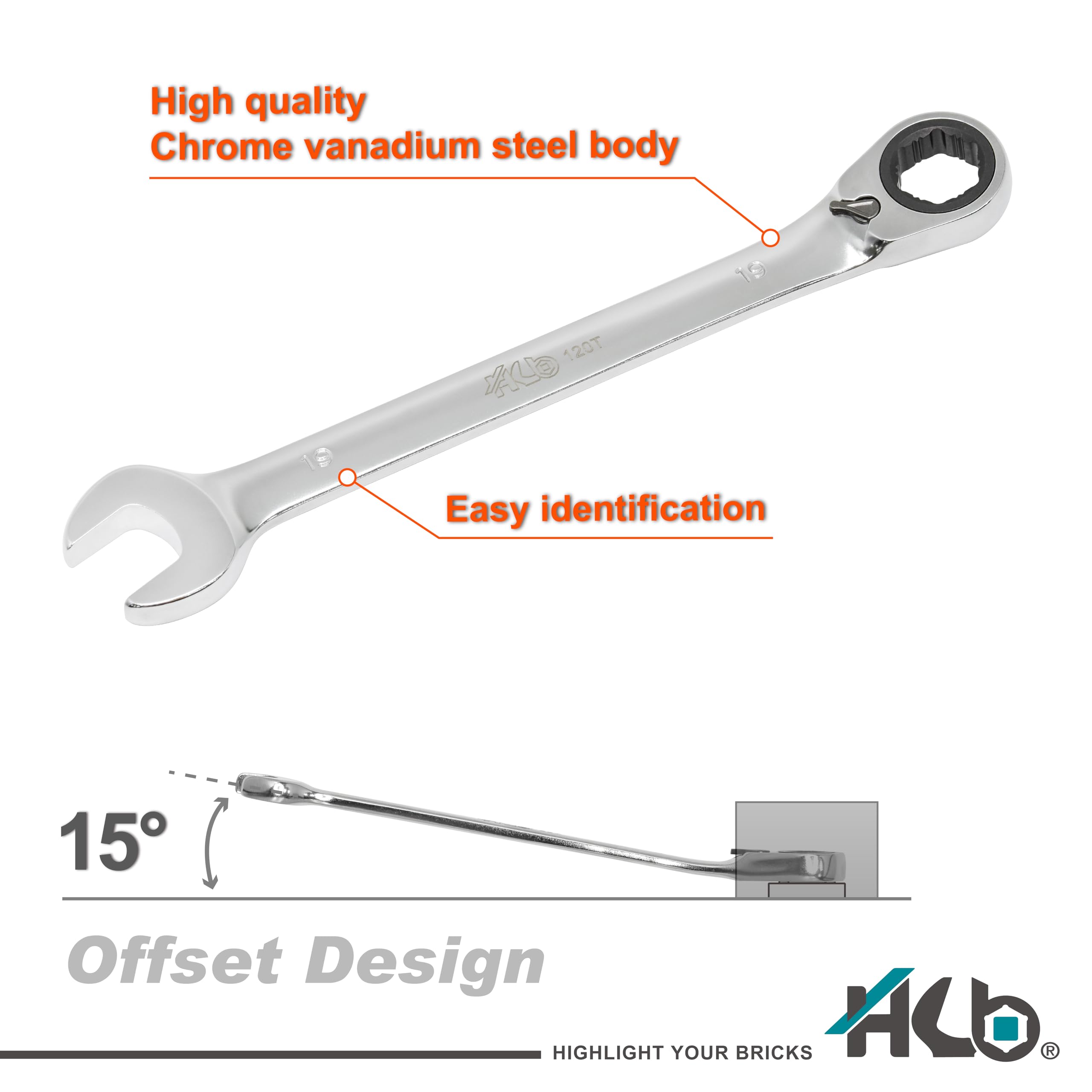 120-tooth Reversible Ratchet