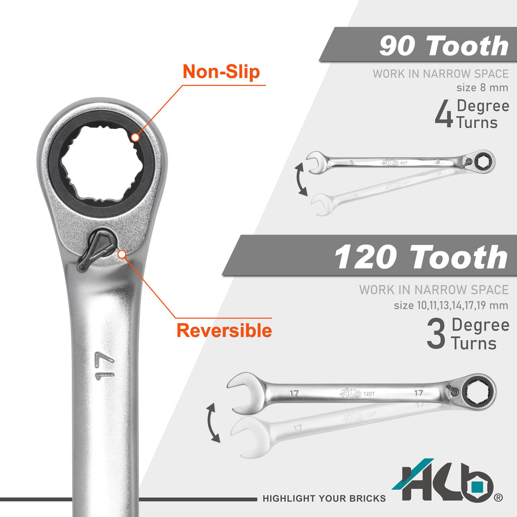 120-tooth Reversible Ratchet