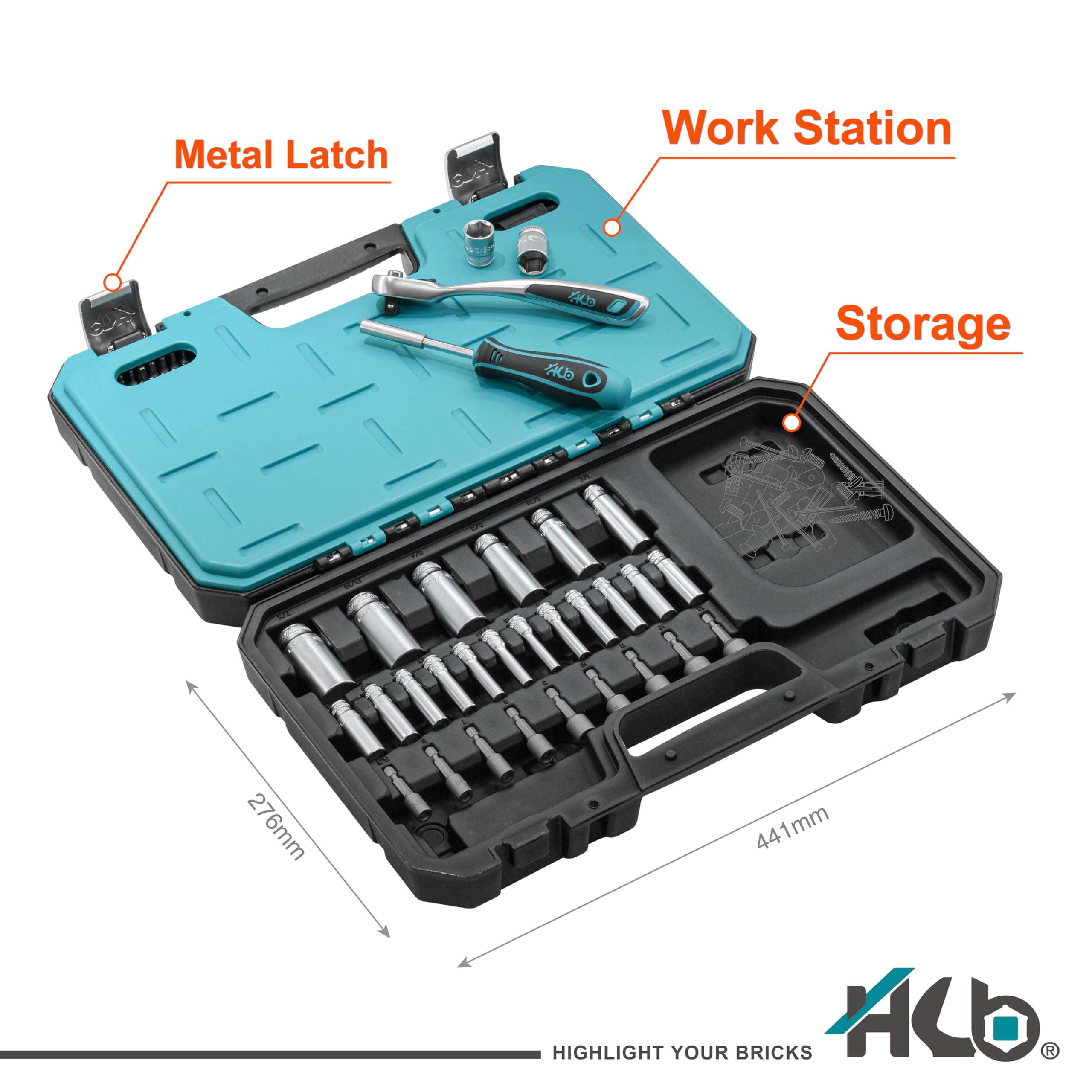 120-Tooth Ratchet Handle Set