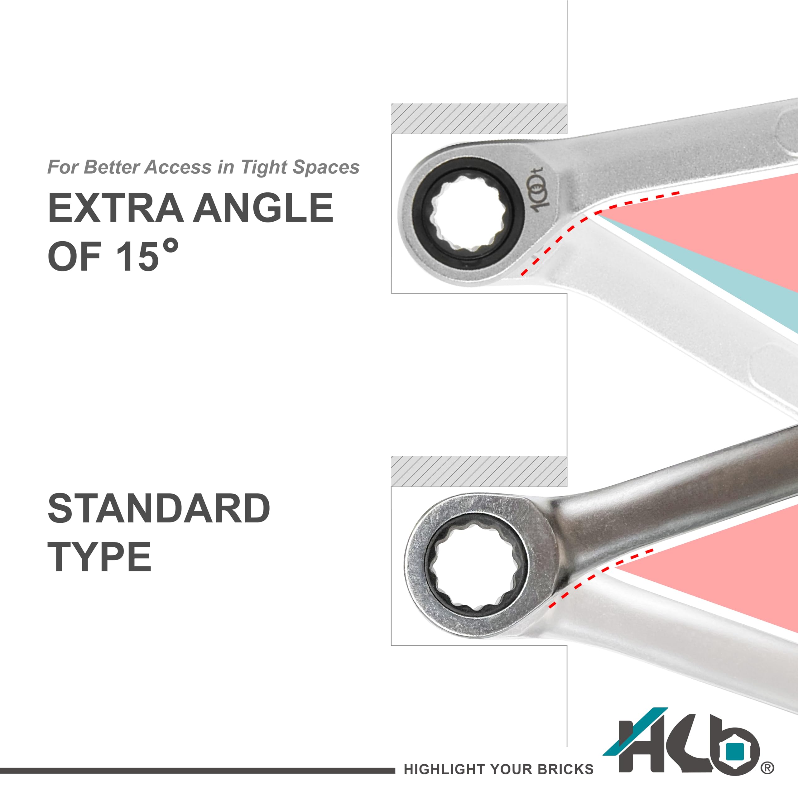 100-tooth Ratchet Wrench