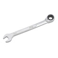 HB 12 mm 100-Tooth Ratcheting Combination Wrench WDM012-U | 12-Point Box End 3.6° Arc Swing | 15° Angled Head Pass-Through Design for Long Bolts Raised Panel Laser Marking Matte Finish Made in Taiwan
