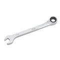 HB 14 mm 100-Tooth Ratcheting Combination Wrench WDM014-U | 12-Point Box End 3.6° Arc Swing | 15° Angled Head Pass-Through Design for Long Bolts Raised Panel Laser Marking Matte Finish Made in Taiwan
