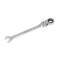 HB 10mm Ratchet Wrench WGF010 120-Tooth Non-Slip Flex Head 180° Reversible Metric Spanner 3° Arc Swing Patented Grip Plus Rounded Bolt Remover Chrome Vanadium Steel Micro-Chrome Finish Made in Taiwan