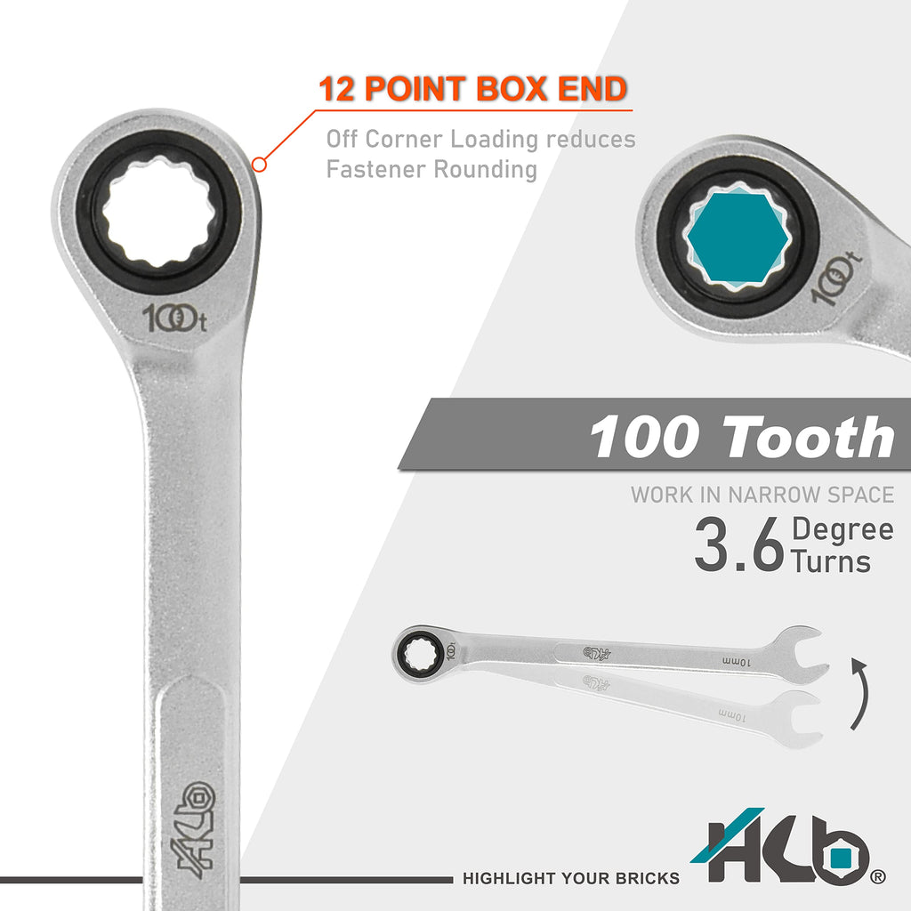 100-tooth Ratchet Wrench