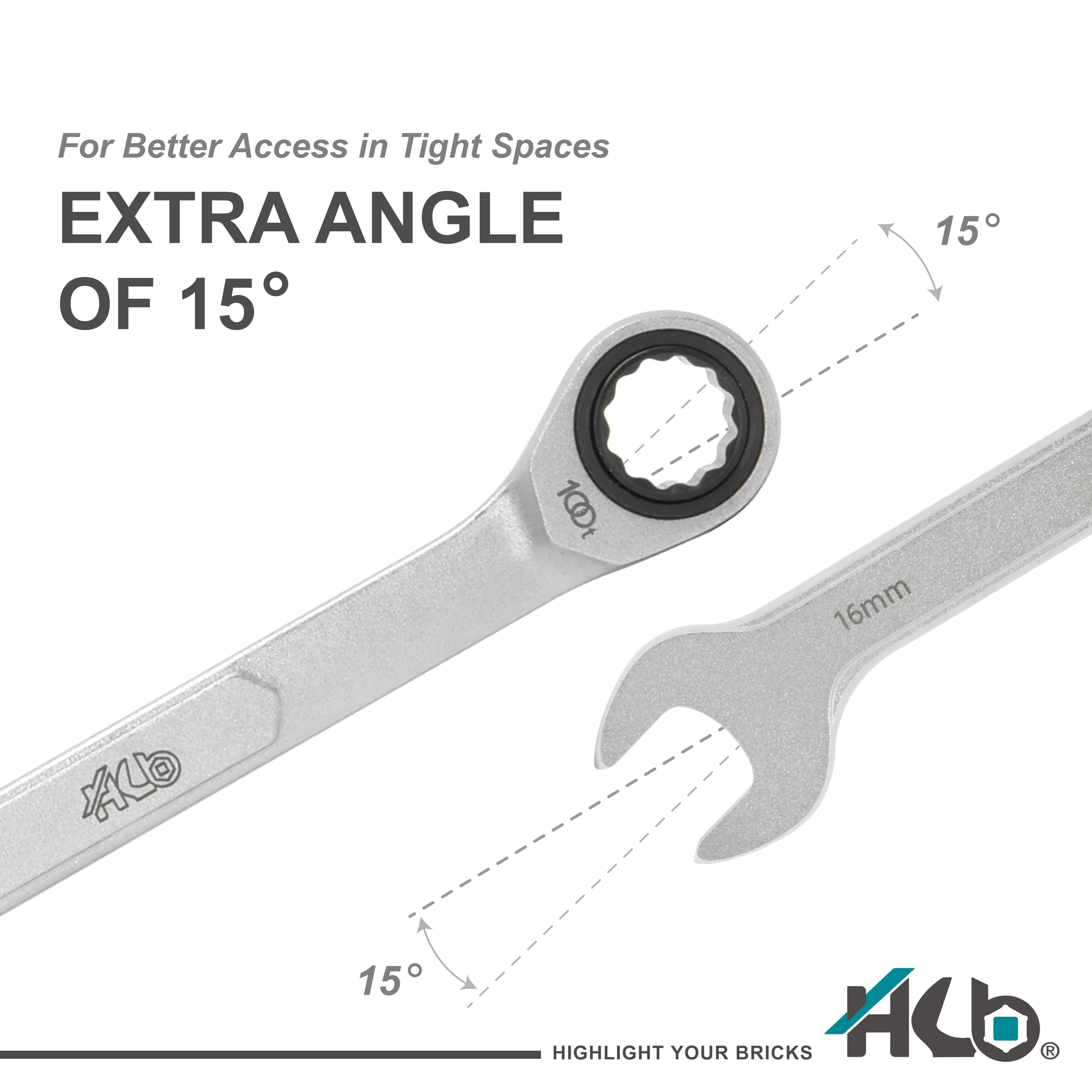 100-tooth Ratchet Wrench