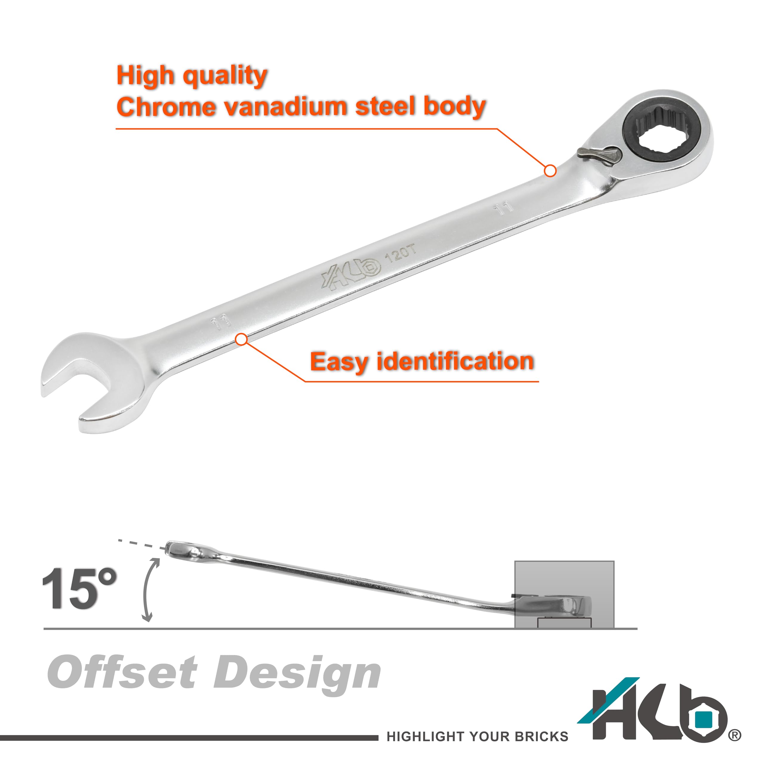 120-tooth Reversible Ratchet
