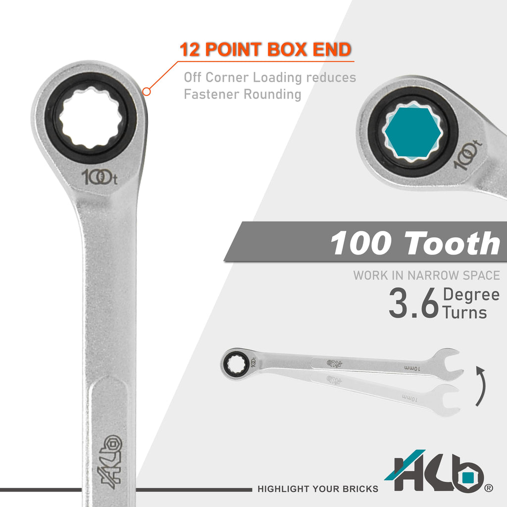 100-tooth Ratchet Wrench