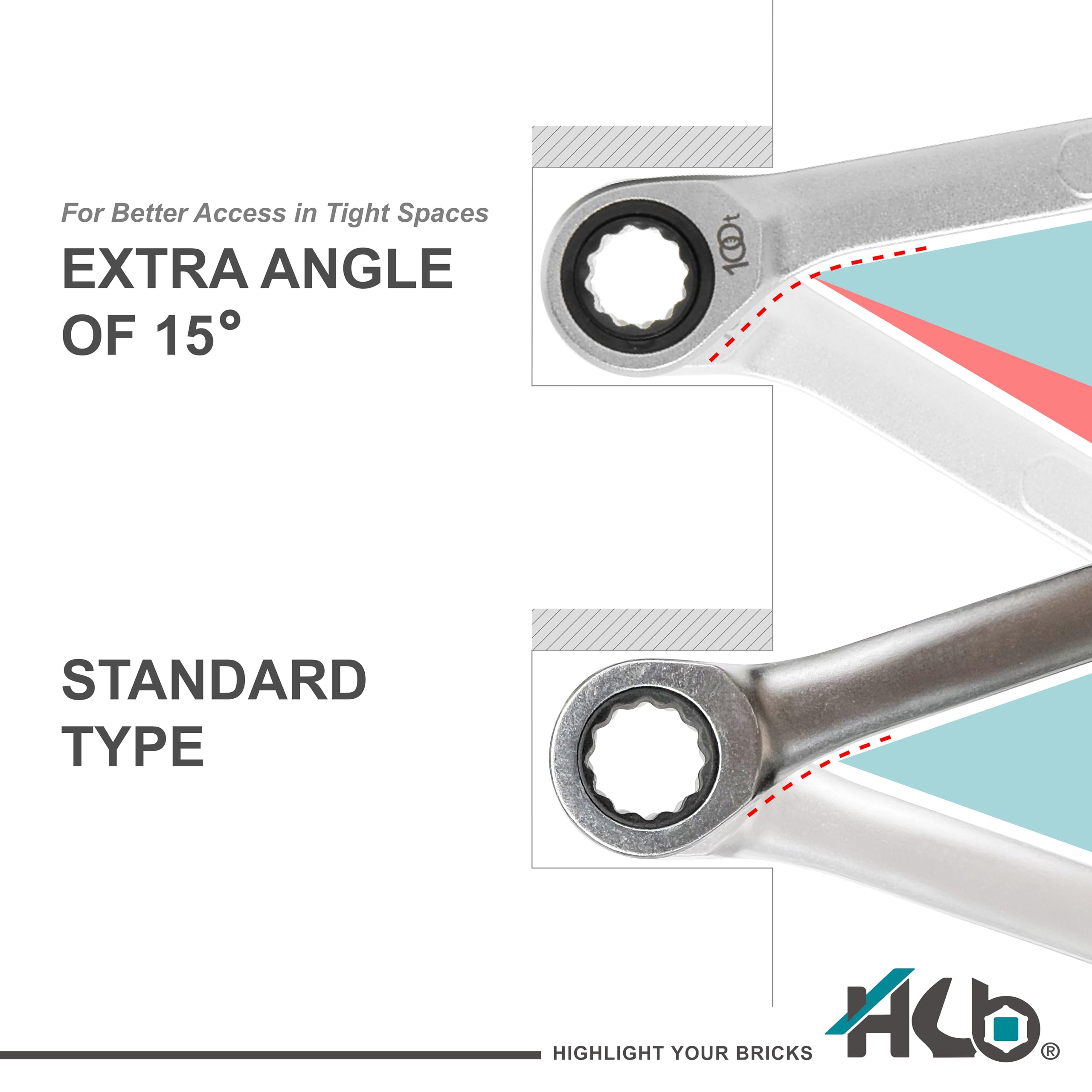 100-tooth Ratchet Wrench