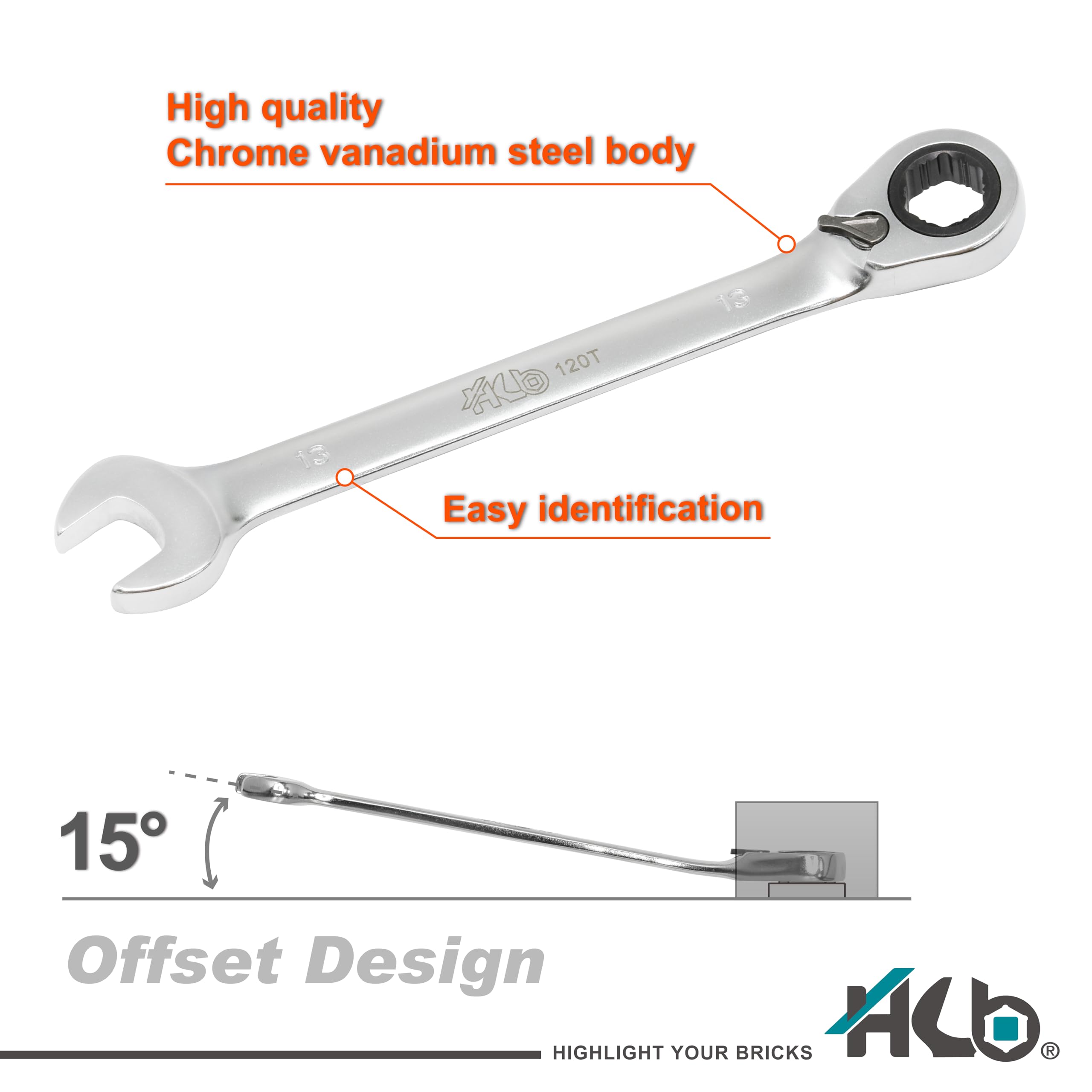 120-tooth Reversible Ratchet