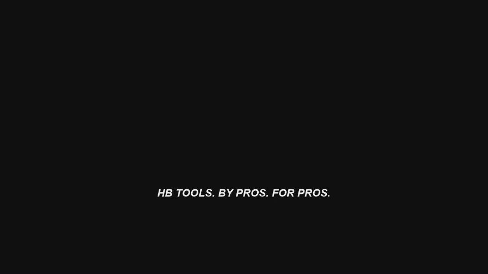 HB Tools metal latch and work station — original logo colors, current slogan and approved mechanic music